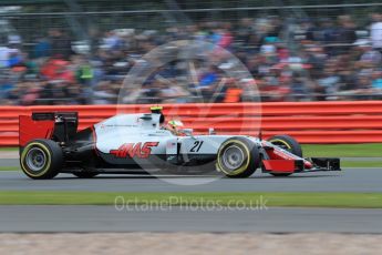 World © Octane Photographic Ltd. Haas F1 Team VF-16 - Esteban Gutierrez. Saturday 9th July 2016, F1 British GP Qualifying, Silverstone, UK. Digital Ref : 1626LB1D3858