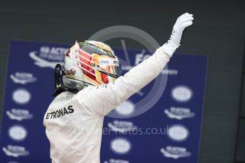 World © Octane Photographic Ltd. Mercedes AMG Petronas W07 Hybrid – Lewis Hamilton. Saturday 9th July 2016, F1 British GP Qualifying, Silverstone, UK. Digital Ref : 1626LB1D3912