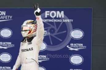 World © Octane Photographic Ltd. Mercedes AMG Petronas W07 Hybrid – Lewis Hamilton. Saturday 9th July 2016, F1 British GP Qualifying, Silverstone, UK. Digital Ref : 1626LB1D3936