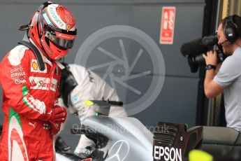 World © Octane Photographic Ltd. Scuderia Ferrari SF16-H – Kimi Raikkonen. Saturday 9th July 2016, F1 British GP Qualifying, Silverstone, UK. Digital Ref : 1626LB1D3965