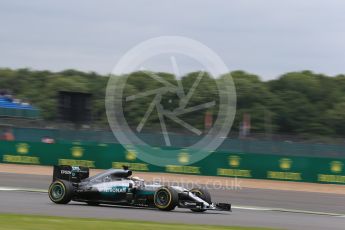 World © Octane Photographic Ltd. Mercedes AMG Petronas W07 Hybrid – Lewis Hamilton. Saturday 9th July 2016, F1 British GP Qualifying, Silverstone, UK. Digital Ref : 1626LB1D8447