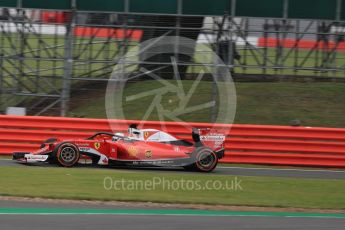World © Octane Photographic Ltd. Scuderia Ferrari SF16-H – Sebastian Vettel with halo. Friday 8th July 2016, F1 British GP Practice 1, Silverstone, UK. Digital Ref : 1619LB1D0817