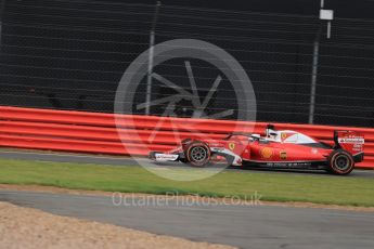 World © Octane Photographic Ltd. Scuderia Ferrari SF16-H – Sebastian Vettel with halo. Friday 8th July 2016, F1 British GP Practice 1, Silverstone, UK. Digital Ref : 1619LB1D0824