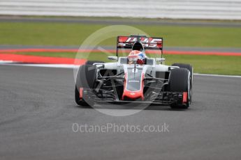 World © Octane Photographic Ltd. Haas F1 Team VF-16 – Romain Grosjean. Friday 8th July 2016, F1 British GP Practice 1, Silverstone, UK. Digital Ref : 1619LB1D0861