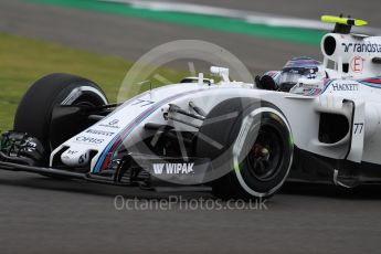 World © Octane Photographic Ltd. Williams Martini Racing, Williams Mercedes FW38 – Valtteri Bottas. Friday 8th July 2016, F1 British GP Practice 1, Silverstone, UK. Digital Ref : 1619LB1D0870