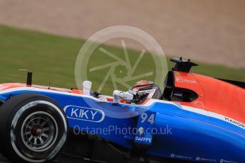 World © Octane Photographic Ltd. Manor Racing MRT05 - Pascal Wehrlein. Friday 8th July 2016, F1 British GP Practice 1, Silverstone, UK. Digital Ref : 1619LB1D0889