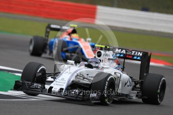 World © Octane Photographic Ltd. Williams Martini Racing, Williams Mercedes FW38 – Valtteri Bottas. Friday 8th July 2016, F1 British GP Practice 1, Silverstone, UK. Digital Ref : 1619LB1D1060