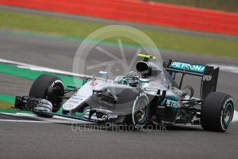 World © Octane Photographic Ltd. Mercedes AMG Petronas W07 Hybrid – Nico Rosberg. Friday 8th July 2016, F1 British GP Practice 1, Silverstone, UK. Digital Ref : 1619LB1D1078