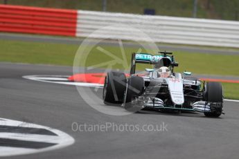 World © Octane Photographic Ltd. Mercedes AMG Petronas W07 Hybrid – Lewis Hamilton. Friday 8th July 2016, F1 British GP Practice 1, Silverstone, UK. Digital Ref : 1619LB1D1121