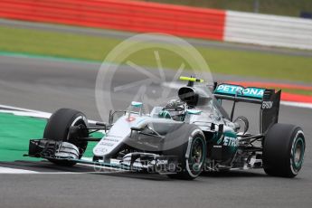World © Octane Photographic Ltd. Mercedes AMG Petronas W07 Hybrid – Nico Rosberg. Friday 8th July 2016, F1 British GP Practice 1, Silverstone, UK. Digital Ref : 1619LB1D1154