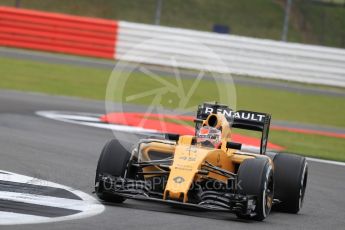 World © Octane Photographic Ltd. Renault Sport F1 Team RS16 Reserve Driver – Esteban Ocon. Friday 8th July 2016, F1 British GP Practice 1, Silverstone, UK. Digital Ref : 1619LB1D1161