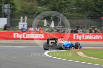 World © Octane Photographic Ltd. Manor Racing MRT05 - Pascal Wehrlein. Friday 8th July 2016, F1 British GP Practice 1, Silverstone, UK. Digital Ref : 1619LB1D1323