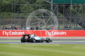 World © Octane Photographic Ltd. Mercedes AMG Petronas W07 Hybrid – Lewis Hamilton. Friday 8th July 2016, F1 British GP Practice 1, Silverstone, UK. Digital Ref : 1619LB1D1373