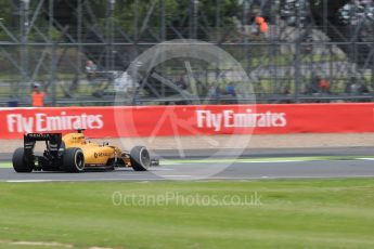 World © Octane Photographic Ltd. Renault Sport F1 Team RS16 Reserve Driver – Esteban Ocon. Friday 8th July 2016, F1 British GP Practice 1, Silverstone, UK. Digital Ref : 1619LB1D1422