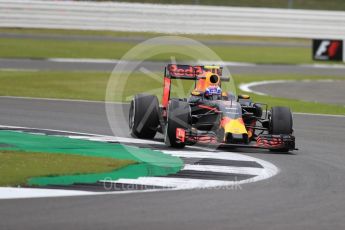 World © Octane Photographic Ltd. Red Bull Racing RB12 – Max Verstappen. Friday 8th July 2016, F1 British GP Practice 1, Silverstone, UK. Digital Ref : 1619LB1D1440