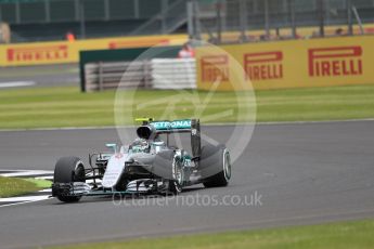 World © Octane Photographic Ltd. Mercedes AMG Petronas W07 Hybrid – Nico Rosberg. Friday 8th July 2016, F1 British GP Practice 1, Silverstone, UK. Digital Ref : 1619LB1D1567