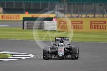 World © Octane Photographic Ltd. McLaren Honda MP4-31 – Fernando Alonso. Friday 8th July 2016, F1 British GP Practice 1, Silverstone, UK. Digital Ref : 1619LB1D1609