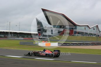 World © Octane Photographic Ltd. Scuderia Toro Rosso STR11 – Carlos Sainz. Friday 8th July 2016, F1 British GP Practice 1, Silverstone, UK. Digital Ref : 1619LB5D5465