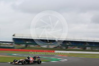 World © Octane Photographic Ltd. Scuderia Toro Rosso STR11 – Carlos Sainz. Friday 8th July 2016, F1 British GP Practice 1, Silverstone, UK. Digital Ref : 1619LB5D5542