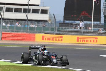 World © Octane Photographic Ltd. McLaren Honda MP4-31 – Fernando Alonso. Friday 8th July 2016, F1 British GP Practice 2, Silverstone, UK. Digital Ref : 1621LB1D2059