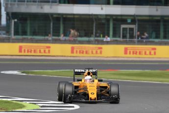 World © Octane Photographic Ltd. Renault Sport F1 Team RS16 - Kevin Magnussen. Friday 8th July 2016, F1 British GP Practice 2, Silverstone, UK. Digital Ref : 1621LB1D2082