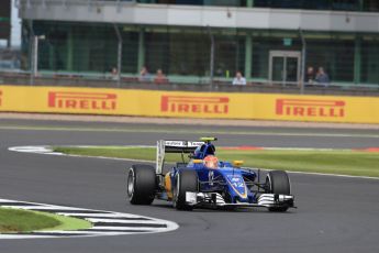 World © Octane Photographic Ltd. Sauber F1 Team C35 – Felipe Nasr. Friday 8th July 2016, F1 British GP Practice 2, Silverstone, UK. Digital Ref : 1621LB1D2103