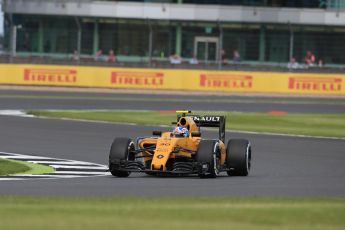 World © Octane Photographic Ltd. Renault Sport F1 Team RS16 – Jolyon Palmer. Friday 8th July 2016, F1 British GP Practice 2, Silverstone, UK. Digital Ref : 1621LB1D2137