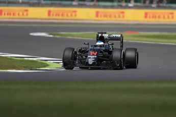 World © Octane Photographic Ltd. McLaren Honda MP4-31 – Fernando Alonso. Friday 8th July 2016, F1 British GP Practice 2, Silverstone, UK. Digital Ref : 1621LB1D2265