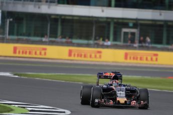 World © Octane Photographic Ltd. Scuderia Toro Rosso STR11 – Daniil Kvyat. Friday 8th July 2016, F1 British GP Practice 2, Silverstone, UK. Digital Ref : 1621LB1D2315