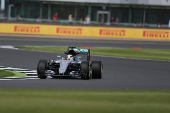 World © Octane Photographic Ltd. Mercedes AMG Petronas W07 Hybrid – Lewis Hamilton. Friday 8th July 2016, F1 British GP Practice 2, Silverstone, UK. Digital Ref : 1621LB1D2323