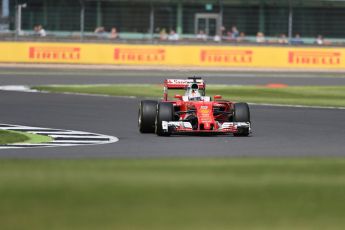 World © Octane Photographic Ltd. Scuderia Ferrari SF16-H – Sebastian Vettel. Friday 8th July 2016, F1 British GP Practice 2, Silverstone, UK. Digital Ref : 1621LB1D2349
