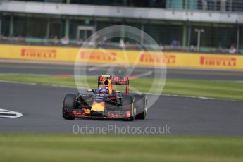 World © Octane Photographic Ltd. Red Bull Racing RB12 – Max Verstappen. Friday 8th July 2016, F1 British GP Practice 2, Silverstone, UK. Digital Ref : 1621LB1D2379