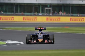 World © Octane Photographic Ltd. Scuderia Toro Rosso STR11 – Carlos Sainz. Friday 8th July 2016, F1 British GP Practice 2, Silverstone, UK. Digital Ref : 1621LB1D2404