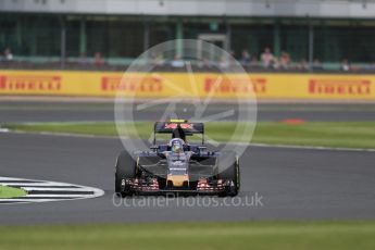 World © Octane Photographic Ltd. Scuderia Toro Rosso STR11 – Carlos Sainz. Friday 8th July 2016, F1 British GP Practice 2, Silverstone, UK. Digital Ref : 1621LB1D2404