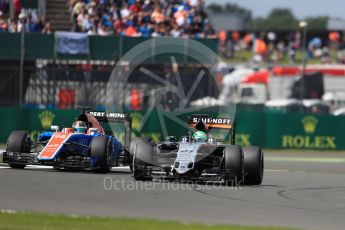 World © Octane Photographic Ltd. Sahara Force India VJM09 - Nico Hulkenberg. Friday 8th July 2016, F1 British GP Practice 2, Silverstone, UK. Digital Ref : 1621LB1D2428