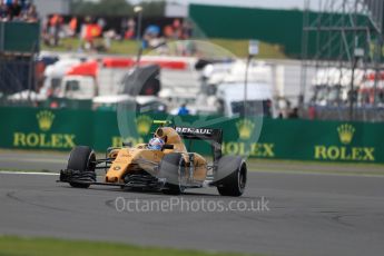 World © Octane Photographic Ltd. Renault Sport F1 Team RS16 – Jolyon Palmer. Friday 8th July 2016, F1 British GP Practice 2, Silverstone, UK. Digital Ref : 1621LB1D2456