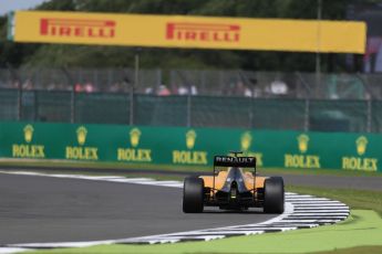 World © Octane Photographic Ltd. Renault Sport F1 Team RS16 – Jolyon Palmer. Friday 8th July 2016, F1 British GP Practice 2, Silverstone, UK. Digital Ref : 1621LB1D2508