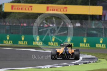 World © Octane Photographic Ltd. Sahara Force India VJM09 - Sergio Perez. Friday 8th July 2016, F1 British GP Practice 2, Silverstone, UK. Digital Ref : 1621LB1D2508