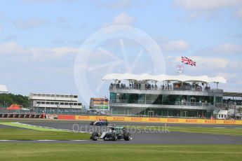 World © Octane Photographic Ltd. Mercedes AMG Petronas W07 Hybrid – Lewis Hamilton. Friday 8th July 2016, F1 British GP Practice 2, Silverstone, UK. Digital Ref : 1621LB5D5559