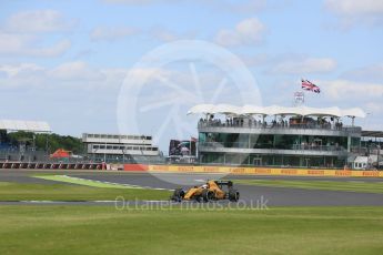 World © Octane Photographic Ltd. Renault Sport F1 Team RS16 - Kevin Magnussen. Friday 8th July 2016, F1 British GP Practice 2, Silverstone, UK. Digital Ref : 1621LB5D5575