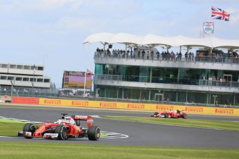 World © Octane Photographic Ltd. Scuderia Ferrari SF16-H – Sebastian Vettel. Friday 8th July 2016, F1 British GP Practice 2, Silverstone, UK. Digital Ref : 1621LB5D5591