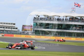 World © Octane Photographic Ltd. Scuderia Ferrari SF16-H – Sebastian Vettel. Friday 8th July 2016, F1 British GP Practice 2, Silverstone, UK. Digital Ref : 1621LB5D5591