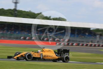 World © Octane Photographic Ltd. Renault Sport F1 Team RS16 - Kevin Magnussen. Friday 8th July 2016, F1 British GP Practice 2, Silverstone, UK. Digital Ref : 1621LB5D5647