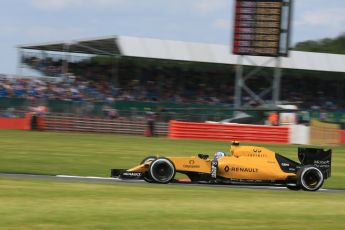 World © Octane Photographic Ltd. Sahara Force India VJM09 - Sergio Perez. Friday 8th July 2016, F1 British GP Practice 2, Silverstone, UK. Digital Ref : 1621LB5D5666