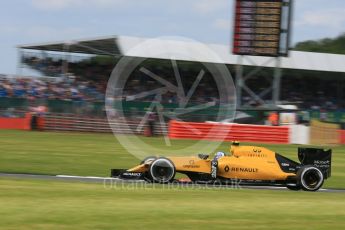 World © Octane Photographic Ltd. Renault Sport F1 Team RS16 – Jolyon Palmer. Friday 8th July 2016, F1 British GP Practice 2, Silverstone, UK. Digital Ref : 1621LB5D5666
