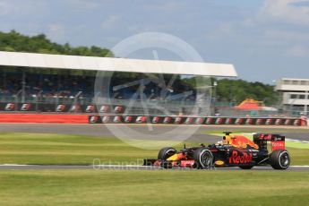 World © Octane Photographic Ltd. Red Bull Racing RB12 – Daniel Ricciardo. Friday 8th July 2016, F1 British GP Practice 2, Silverstone, UK. Digital Ref : 1621LB5D5714
