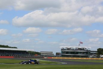 World © Octane Photographic Ltd. Sauber F1 Team C35 – Marcus Ericsson. Friday 8th July 2016, F1 British GP Practice 2, Silverstone, UK. Digital Ref : 1621LB5D5721