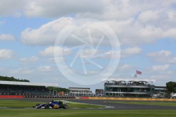 World © Octane Photographic Ltd. Sauber F1 Team C35 – Felipe Nasr. Friday 8th July 2016, F1 British GP Practice 2, Silverstone, UK. Digital Ref : 1621LB5D5721