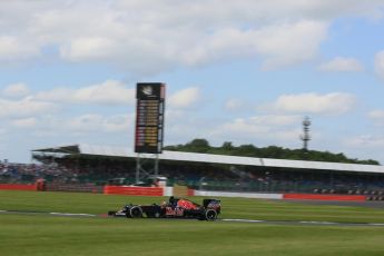 World © Octane Photographic Ltd. Scuderia Toro Rosso STR11 – Daniil Kvyat. Friday 8th July 2016, F1 British GP Practice 2, Silverstone, UK. Digital Ref : 1621LB5D5737
