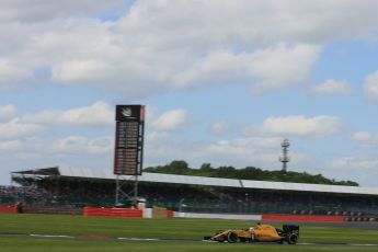 World © Octane Photographic Ltd. Renault Sport F1 Team RS16 - Kevin Magnussen. Friday 8th July 2016, F1 British GP Practice 2, Silverstone, UK. Digital Ref : 1621LB5D5744